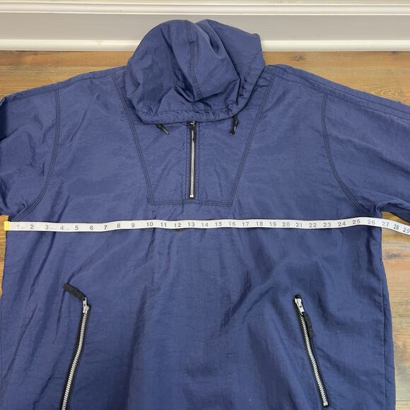 Nike Vintage 90s Windbreaker Pull Over Hoodie 1/2 Zip Blue Size XL - Picture 5 of 6